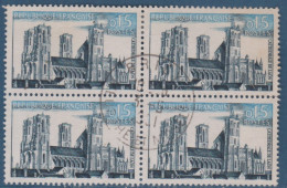 Cathédrale De Laon, Bloc De 4  N° 1235, Petite Variété, Nuages Noirs ( V2307B/7.8) - Usati