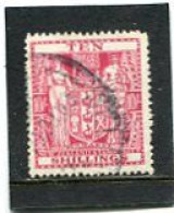NEW ZEALAND - 1931   POSTAL FISCAL  10s  CARMINE  FINE USED - Postal Fiscal Stamps