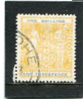 NEW ZEALAND - 1940   POSTAL FISCAL  1/3  YELLOW AND BLUE  FINE USED SG F192a - Post-fiscaal