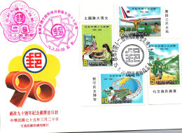 1980's Taiwan Formosa Republic Of China FDC Cover Development Country Internet Transport - FDC