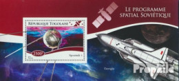 Togo Block 1110 (kompl. Ausgabe) Postfrisch 2014 Sowjetische Raumfahrt - Togo (1960-...)