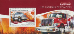 Togo Block 1108 (kompl. Ausgabe) Postfrisch 2014 Feuerwehrfahrzeuge - Togo (1960-...)