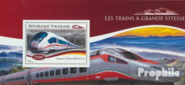 Togo Block 1107 (kompl. Ausgabe) Postfrisch 2014 Züge - Togo (1960-...)