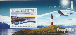 Togo Block 1106 (kompl. Ausgabe) Postfrisch 2014 Leuchttürme - Togo (1960-...)