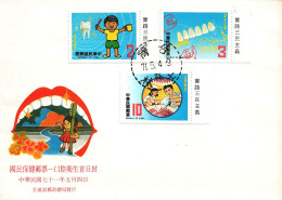 1980's Taiwan Formosa Republic Of China FDC Cover Dentist Health - FDC