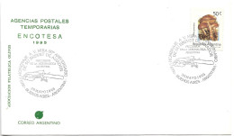 ARGENTINA 1995 COVER WITH SPECIAL POSTMARK A.V. MIRA AVIATOR PIONEER AVIATION - Usados