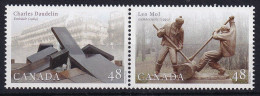 MiNr. 2064 - 2065 Kanada (Dominion) 2002, 10. Juni. Bildhauer - Postfrisch/**/MNH - Unused Stamps