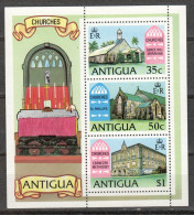 ANTIGUA Block 19 MNH ** Churches - églises (1975) - 1960-1981 Interne Autonomie