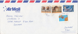 Australia Air Mail Cover Sent To Denmark 3-10-1996 Topic Stamps - Briefe U. Dokumente