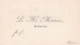 OLSENE Notaris MARTENS P. H. Carte De Visite Fin Du 19e Siècle - Cartes De Visite