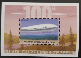 SD) 2001, CONGO, I CENTENARY OF THE 1ST FLIGHT OF THE ZEPPELIN, MNH - Sonstige & Ohne Zuordnung