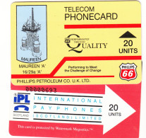 Phillips  Oil Rig Phonecard - Petroleum 20units - Superb Fine Used Condition - Boorplatformen