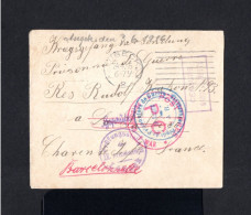 S1133-GERMANY-.MILITARY CENSOR POW CONCENTRATION CAMP LUBECK To CHARENTE (france).1916.WWI.Depot PRISONNIERS De GUERRE - 1914-18