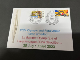 27-7-2023 (3 S 53) Jeux Olympique - JO De Paris - The 2024 Olympic Torch Is Revealed On 25-7-2023 - Eté 2024 : Paris