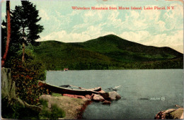 New York Adirondacks Lake Placid Whiteface Mountain From Morse Island 1908 - Adirondack