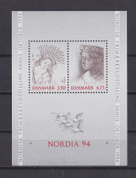 DANEMARK 1992 BLOC N°9 NEUF** NORDIA 94 - Blokken & Velletjes