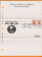 U.S.A. Lot De 3 FDC Année 1961 De CHAPPAQUA-WASHINGTON-SALT LAKE CITY Sur Feuilles De Classeur De WAUKEGAN Illinois - 1961-1970