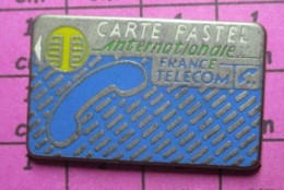 220 Pin's Pins / Beau Et Rare / FRANCE TELECOM / CARTE PASTEL INTERNATIONALE AGENCE D'EVREUX - Telecom De Francia