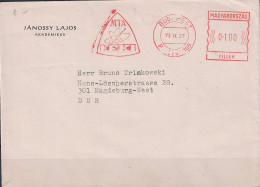 Ungarn Hungary Hongrie - Brief Mit Maschinenwerbestempel MTA Budapest Vom 27.11.73 Nach Magdeburg - Marcophilie