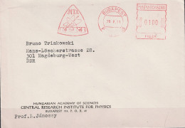 Ungarn Hungary Hongrie - Brief Mit Maschinenwerbestempel MTA Budapest Vom 11.5.76 Nach Magdeburg - Marcofilie