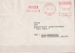 Ungarn Hungary Hongrie - Brief Mit Maschinenwerbestempel NIKEX Budapest Vom 2.1.76 Nach Magdeburg - Hojas Completas