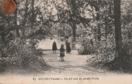 85 - Carte Postale Ancienne De  Luçon   Un Joli Coin Du Jardin Public - Lucon