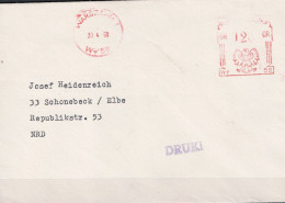 Polen Poland Pologne - Brief Mit Maschinenwerbestempel Ohne Einsatz Warschau Vom 30.4.68 Nach Schönebeck - Franking Machines (EMA)