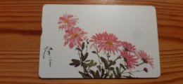 Phonecard Taiwan IC02C002 - Painting, Flower - Taiwan (Formose)