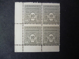 Timbre France Neuf ** 1944/45  N° 621 Bloc De Quatre - 1944-45 Arco Di Trionfo