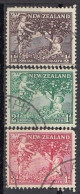 NEW ZEALAND 363-365,used,falc Hinged - Usados