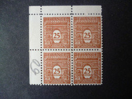 Timbre France Neuf ** 1944/45  N° 622 Bloc De Quatre - 1944-45 Arc De Triomphe