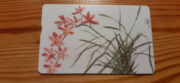 Phonecard Taiwan IC01C020 - Painting, Flower - Taiwan (Formosa)