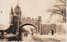 CANADA - QUEBEC - CARTE-PHOTO -  LA PORTE SAINT-LOUIS SOUS LA NEIGE - Québec – Les Portes