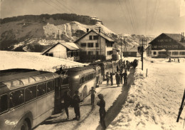 La Féclaz , Les Déserts * Autobus Ancien Marque Type Modèle ? Le Margériaz * Bus Car Autocar - Autres & Non Classés