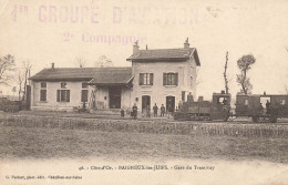 Baigneux Les Juifs * Gare Du Tramway * Train Ligne Chemin De Fer Cote D'or * CACHET 1er Groupe D'aviation 2ème Compagnie - Autres & Non Classés