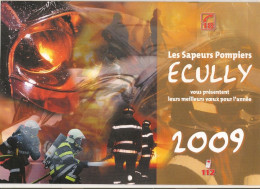 Calendrier Des Pompiers - Année 2009 - Ville D'Ecully ( 69300 ) - La Vocation N'attend Pas Le Nombre Des Années - TBE - Bomberos