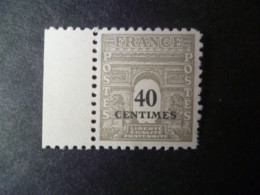 Timbre France Neuf ** 1945  N° 703 - 1944-45 Arc De Triomphe