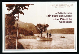 CPM 10.5 X 15 Savoie LA MOTTE-SERVOLEX 16° Foire Livres Papier Collection 01-05-2002 Repro De La CPA 1817 Bourget Du Lac - La Motte Servolex