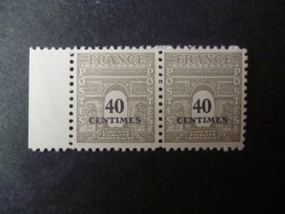 Timbre France Neuf ** 1945  N° 703 Paire Horizontale - 1944-45 Maríanne De Dulac