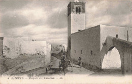 TUNISIE - Bizerte - Mosquée Des Andalous - LL - Cheval Tirant Une Charrette  - Carte Postale Ancienne - Tunisia