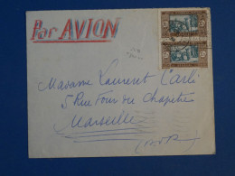 BW16 AOF SENEGAL  BELLE LETTRE 1936  A MARSEILLE FRANCE   +AFF.PLAISANT++ - Lettres & Documents