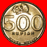 * GARUDA And JASMINE FLOWER (1997-2003): INDONESIA  500 RUPIAH 2003 MINT LUSTRE!·  LOW START · NO RESERVE! - Indonésie