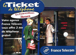 Ticketsde Téléphone Privé - Agence (luxe) - 31/12/2000 - Tickets FT