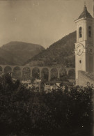 L'escarène * 191 * Le Village Et Le Viaduc ( Ligne Chemin De Fer ? ) * Photo Ancienne 10.5x7.8cm - L'Escarène