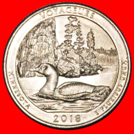 * BIRD IN LAKE: USA  1/4 DOLLAR 2018P UNC MINT LUSTRE! WASHINGTON (1789-1797) ·  LOW START · NO RESERVE! - 2010-...: National Parks