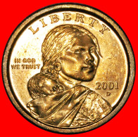 * CHILD (2000-2008): USA  DOLLAR 2001D UNC MINT LUSTRE! Sacagawea (1788-1812) ·  LOW START · NO RESERVE! - 2000-…: Sacagawea