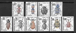 France 1982 1983 Timbres Taxe N° 103/112 Neufs Insectes à 20% De La Cote - 1960-.... Neufs