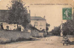 36-SAINT-MARTIN-DE-LAMPS- L'ECOLE ET LA MAIRIE - Autres & Non Classés