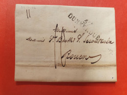 Marque Postale De Dunkerque Sur Lettre Avec Texte Pour Rouen En 1822 - JJ 147 - 1801-1848: Voorlopers XIX