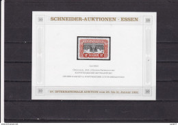 Austria Österreich AUTRICHE Cinderella Schneider 2 Kr Int Auktion Essen 1981 - Altri & Non Classificati